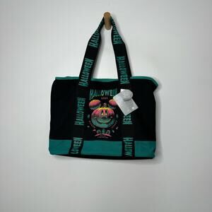 NWT DISNEY PARKS Halloween 2023 Tote Bag Black Teal